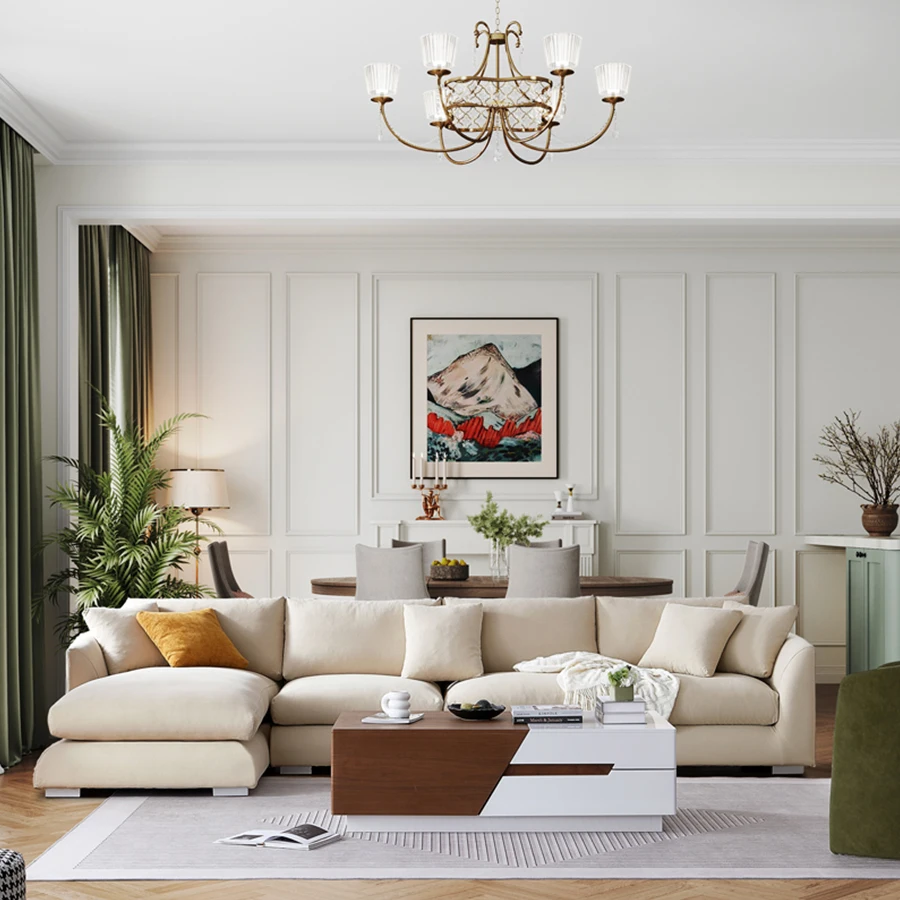 

Элитный Дизайнерский Диван-Реклайнер для Дома, Комплект Тканевых Диванов, Угловой Комбинированный Диван для Гостиной