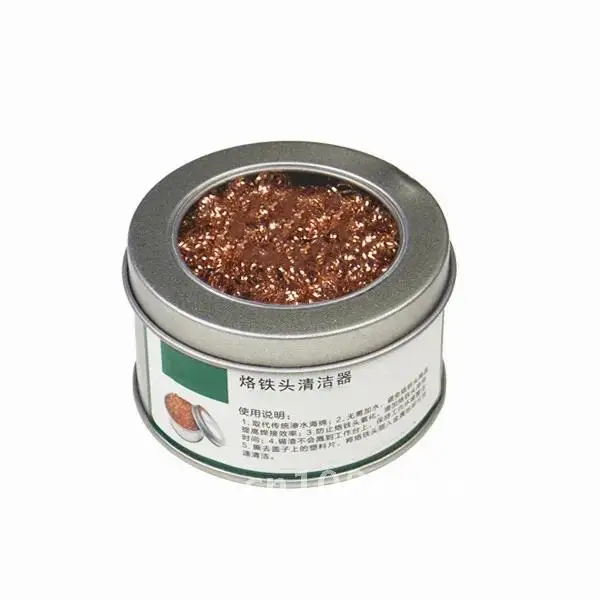 

Clean Ball Desoldering Soldering Iron Mesh Filter Tip Nozzle Copper Metal Wire Dross Tin Remove Portable Clean Ball Desoldering