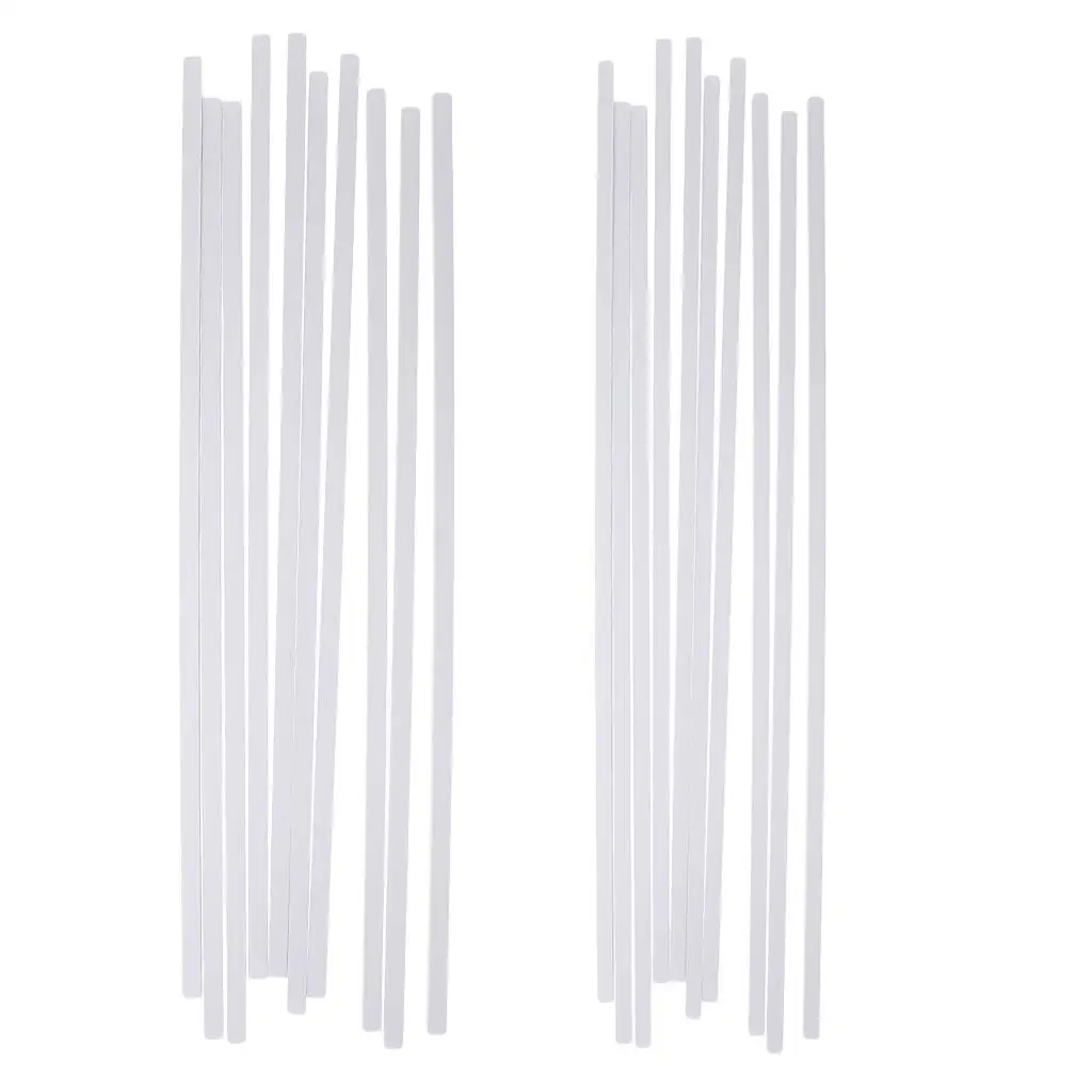 10 stuks plastic witte vierkante buis staafstok voor architectuurmodellen maken