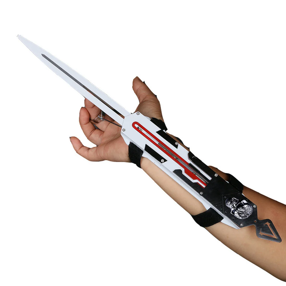 

Action Figure Edward Cosplay Props Revolutionary Arrow Can Eject Black Flag Hidden Blade Sleeve Sword Toys Gifts 2025 Hot Sale