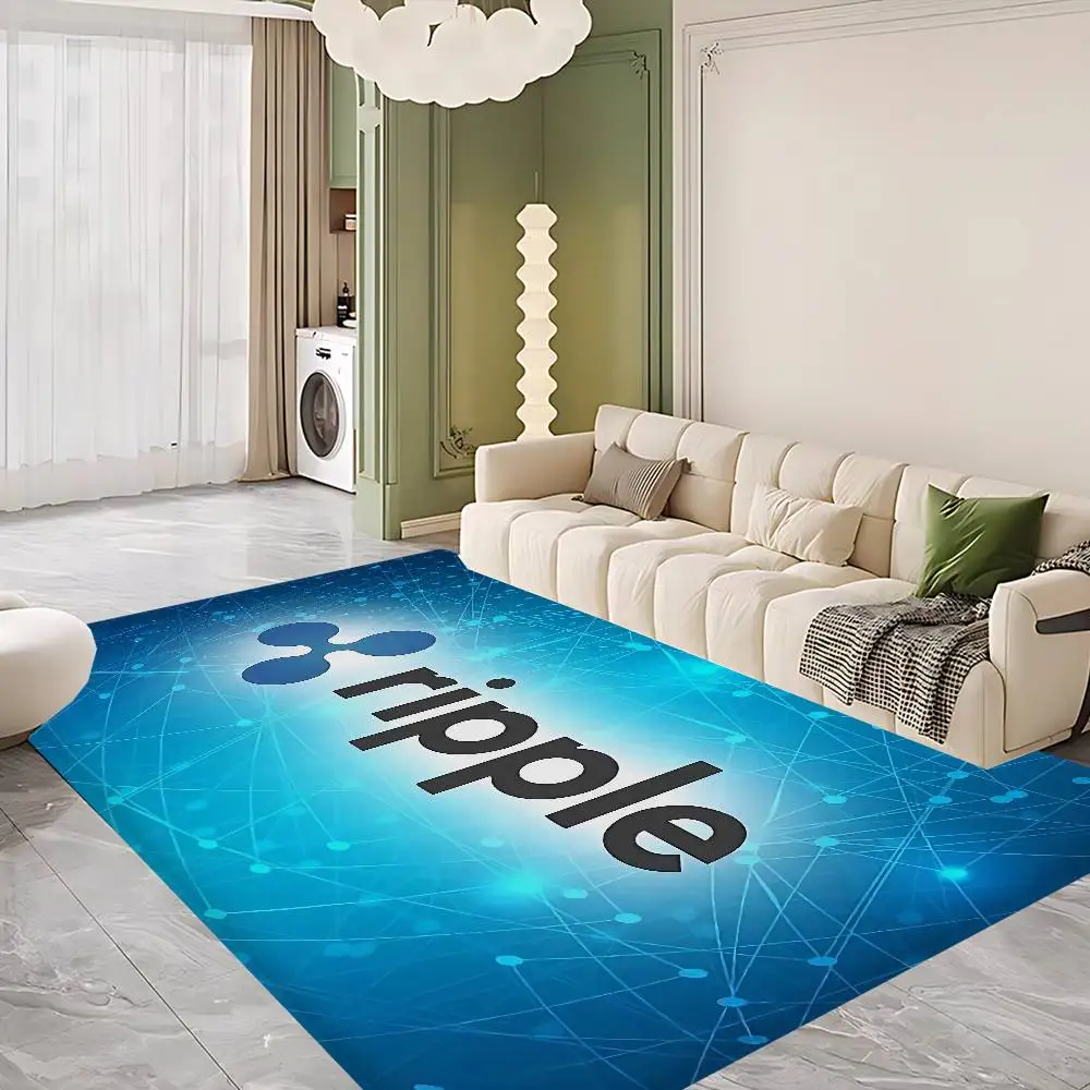 Xrp Ripple Crypto Floor Mat Cheaper Anti-slip Modern Living Room Balcony Printed Bedside Mats