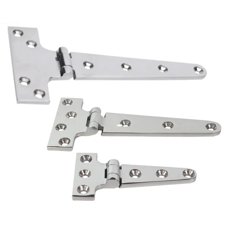 Thickened Stainless Steel T-Type Door Hinge Heavy Duty Gate Butt Hinge Hardware Accessories 152*75*4.5mm Hinge