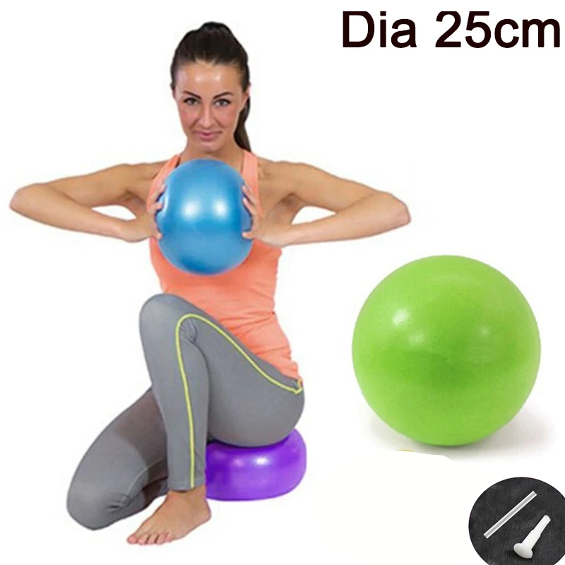 45/25cm Yoga Ball Gym Fitness Balls Sports Pilates Birthing Fitball Exercise Training Workout Massage Ball Pump Can Be Selected - Image 6