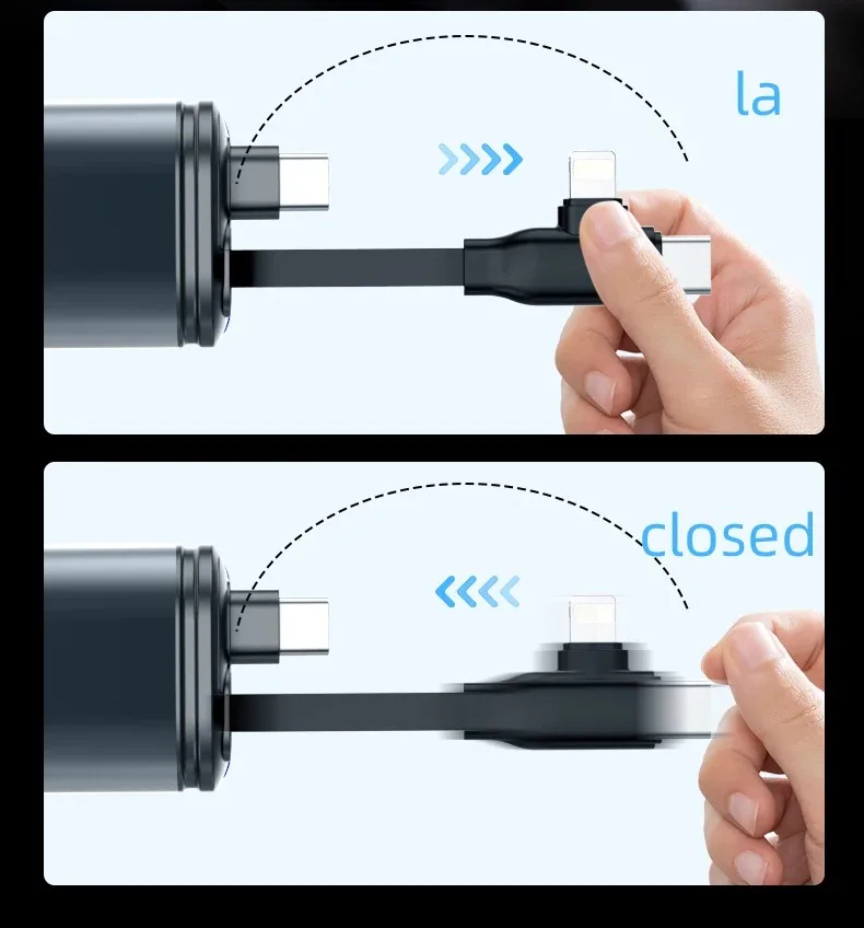 5IN1 شاحن سيارة قابل للسحب FM الارسال ضوء النجوم الهاتف نوع C كابل آيفون شحن سريع الحبل ولاعة السجائر محول