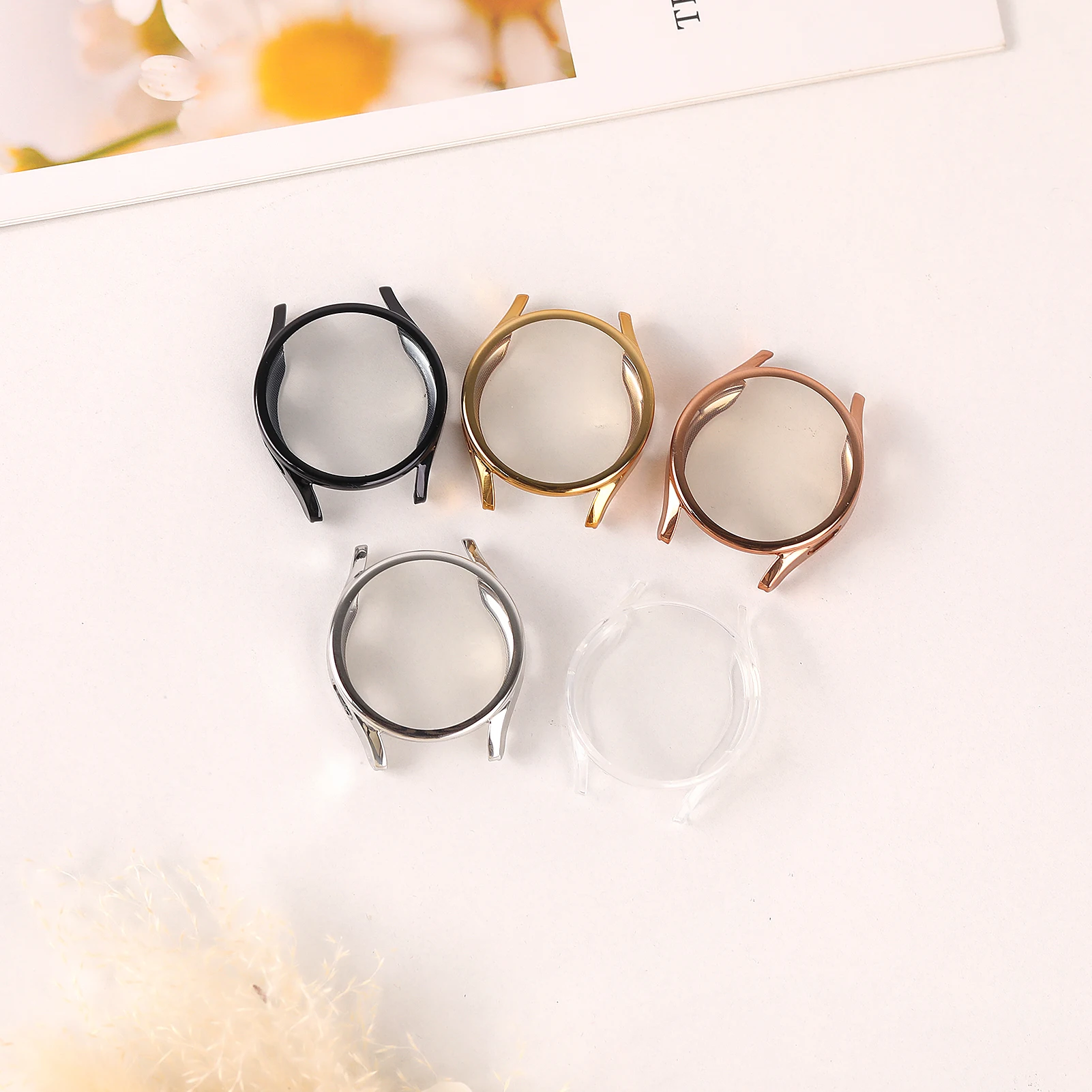 Capa para samsung galaxy watch 7 fe 44mm 40mm protetor de tela acessórios tpu escudo de pára-choques completo para galaxy watch 7 caso