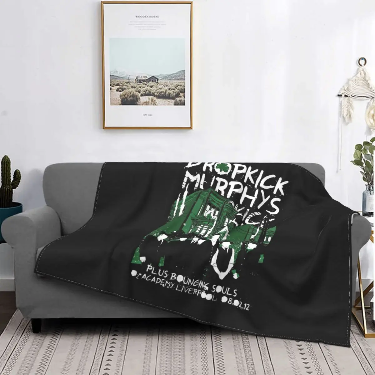 

Dropkick Murphys Blanket Fleece Flannel Summer Cute Lightweight Plaid Music Band Throw Blankets For home Plush Thin Quilt