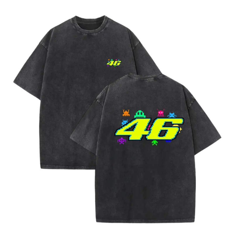 

Unisex Oversized Vintage T-Shirt 100% Cotton Washed Streetwear Graphic Tee Short Sleeve Casual Loose Fit Summer Tops