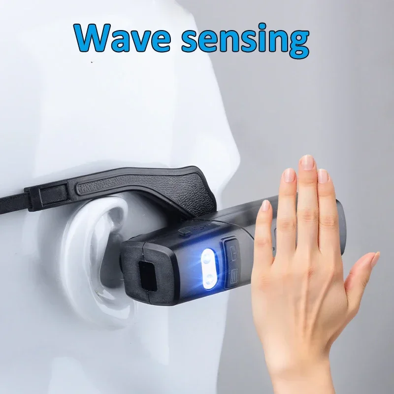 Rechargeable Motion Sensor Headlamp Red White Dual Light Head Light 5 Modes Hands-Free Head Flashlight for Fishing Camping