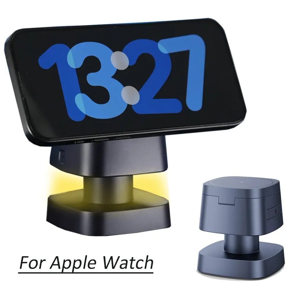 

4 In 1 Magnetic Light Wireless Charger Stand For Magsafe iPhone 17 16 15 14 13 12 Pro Max Apple Watch 9 8 Airpods Fast Charging