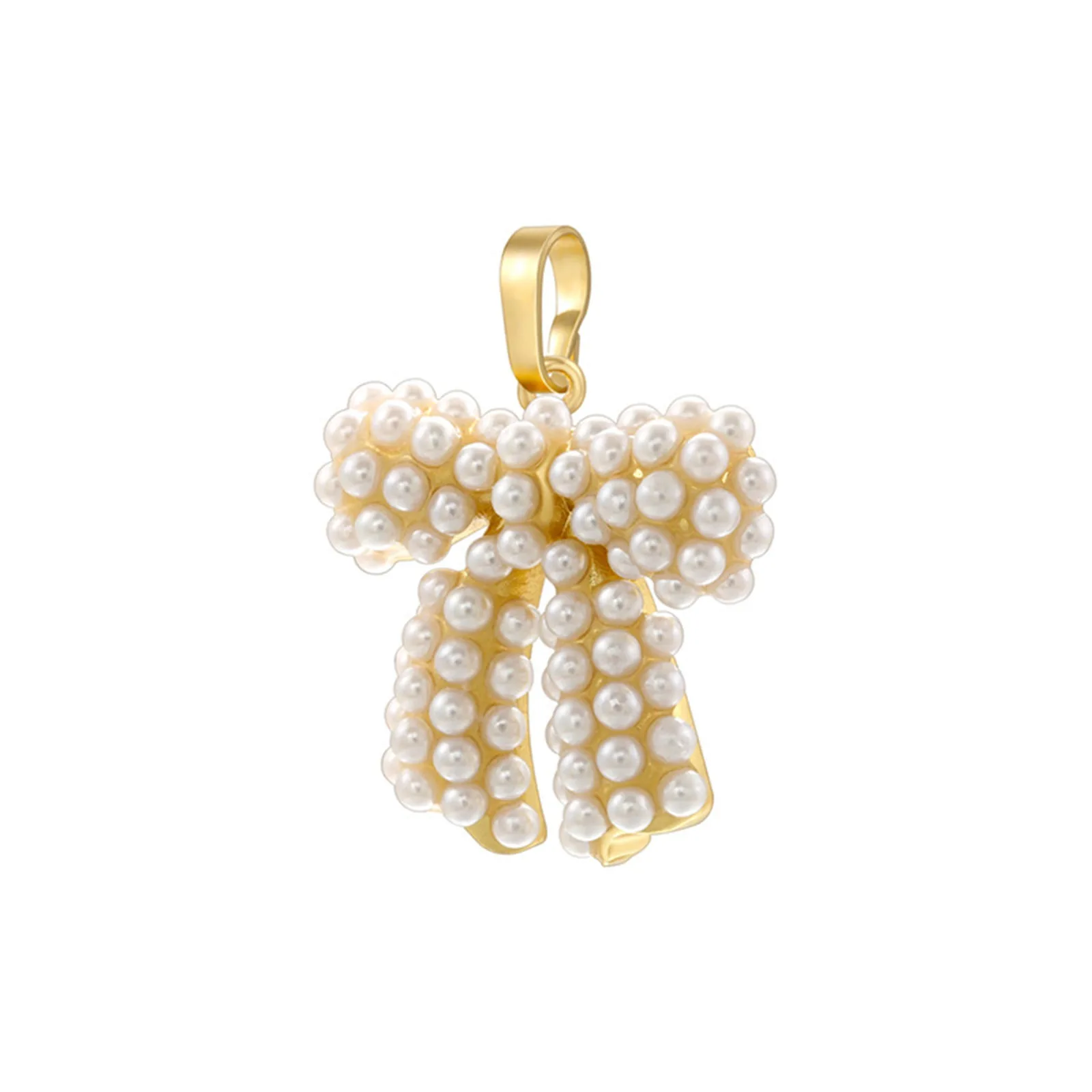 1pc Neue Messing Charme Mehrfarbige Bowknot 3D Acryl Imitation Perle Strass Anhänger Für Frauen DIY Schmuck Machen Halskette Geschenke – Detail 6