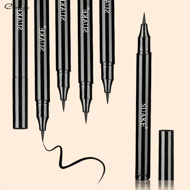 Black Waterproof Quick Eyeliner Liquid Long Lasting Anti-oil Eye Liner Pencil Natural Makeup Cosmetic Beauty Eyepen 1PC