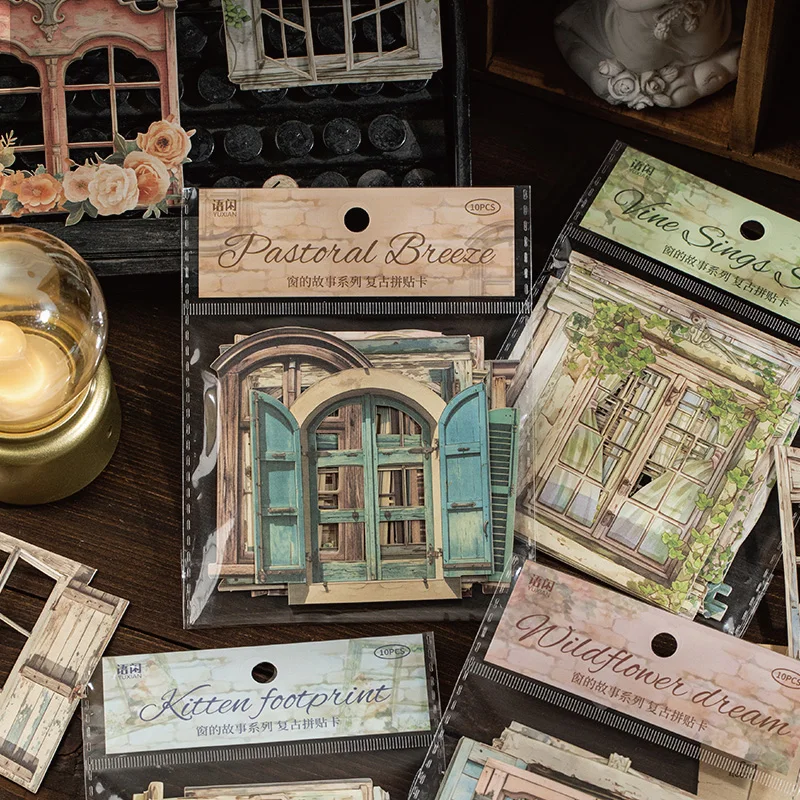 2 стиля, 20 листов/пакет, винтажные карточки для коллажей, креативный справочник, картон, сделай сам, дневник, тетрадь