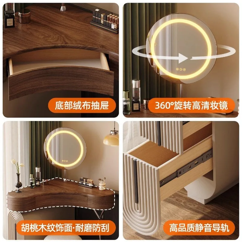 Retro style mid-ancient style corner dresser bedroom corner small apartment triangular corner makeup table bay window