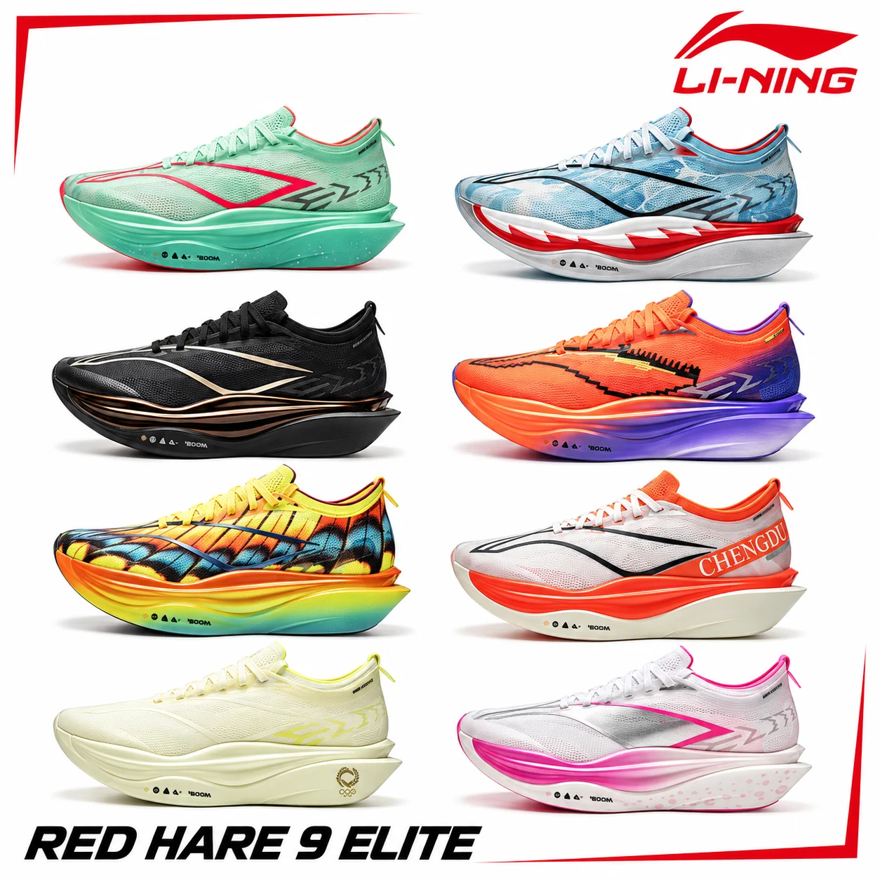 LI-NING Unisex FEIDIAN 6 ELITE Carbon Plate Running Shoe Lightweight Breathable Marathon Racing Sneaker Running Training ARMW001