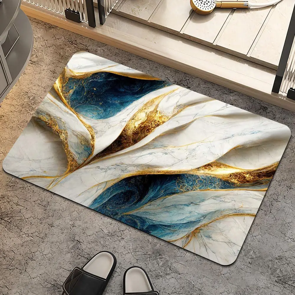 VIKAMA Indoor Door Entry Carpet Anti-Slip Living Room Bathroom Kitchen Luxury High-End Floor Mat Easy To Clean Home Decoration