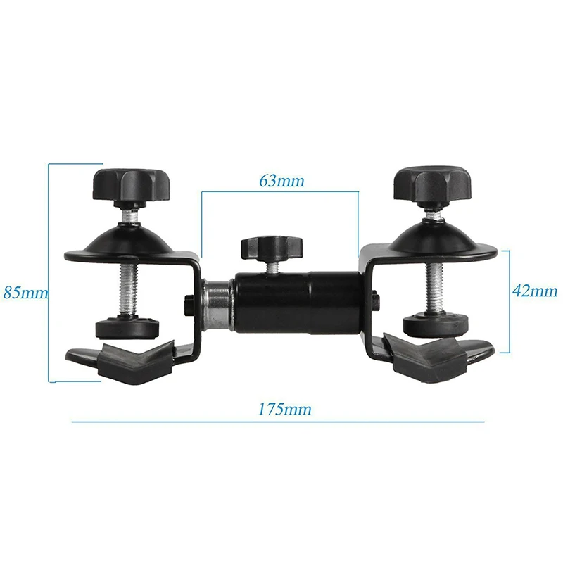 Camera Umbrella Sunshade Holder, Braçadeira Suporte, Acessórios de Suporte para DSLR, Canon, Nikon, Fotografia Lâmpada, 1/4 Tripé