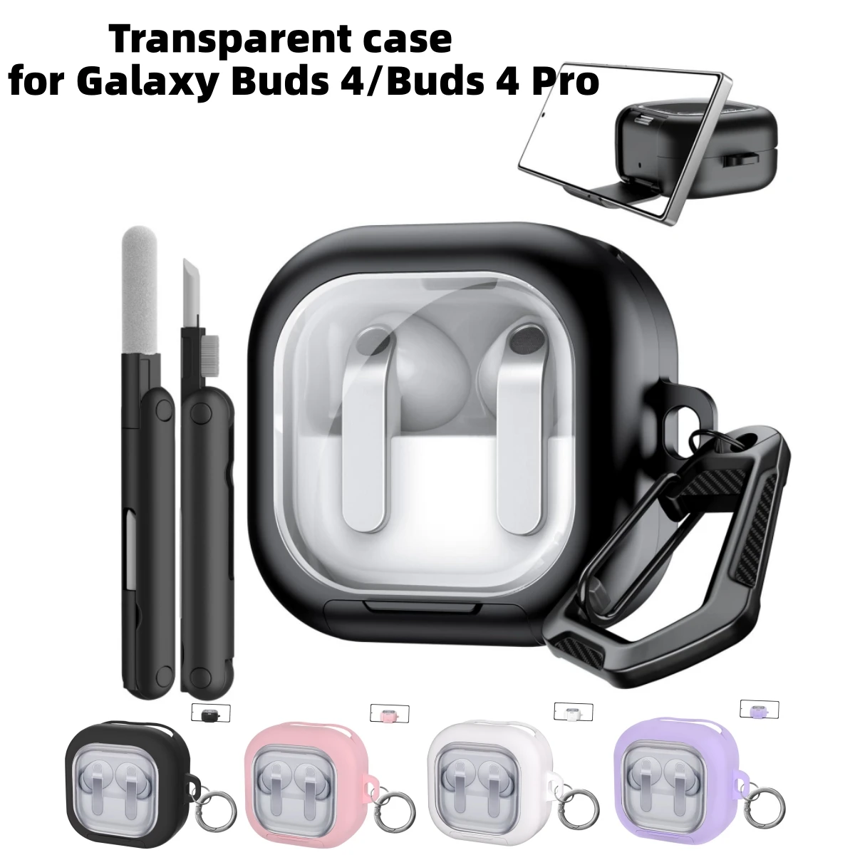 Anti-Scratch Cover for 2026 New Samsung Galaxy Buds 4 Pro/Bu