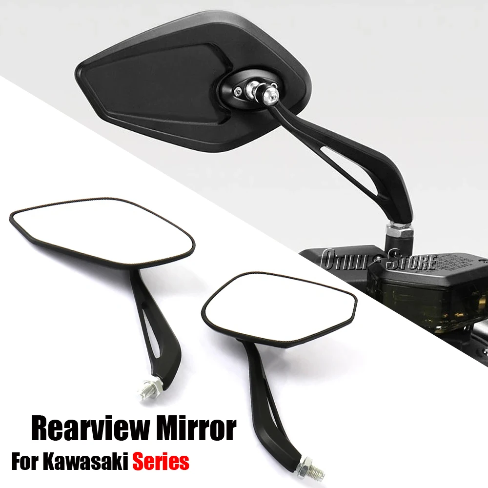 

Motorcycle Accessories Rear view Mirror Left Right Rearview Mirrors For Kawasaki Z1000 Z 1000 Z750 R Z750R W650 W800