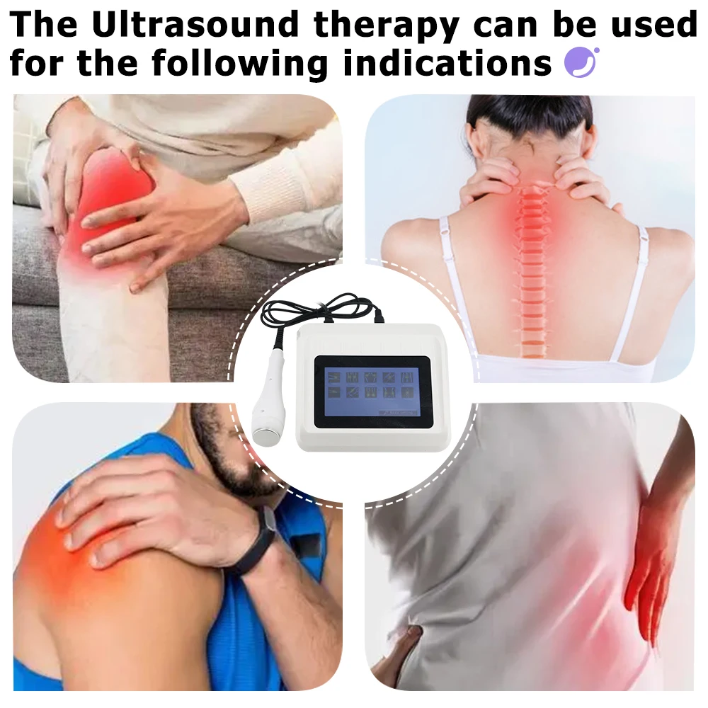 20MJ Physiotherapy Ultrasonic Instrument For Relieving Muscle Pain Body Massage Health Care Ultrasonic Therapeutic Massager New