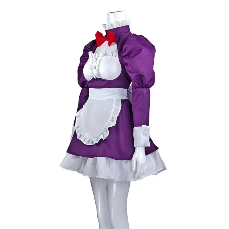 

Fuku Kamen High-Rise Invasion Косплей Костюм Маска Парик Аниме Tenkuu Shinpan Женский Наряд Горничной Хэллоуин 3XL jk; 6