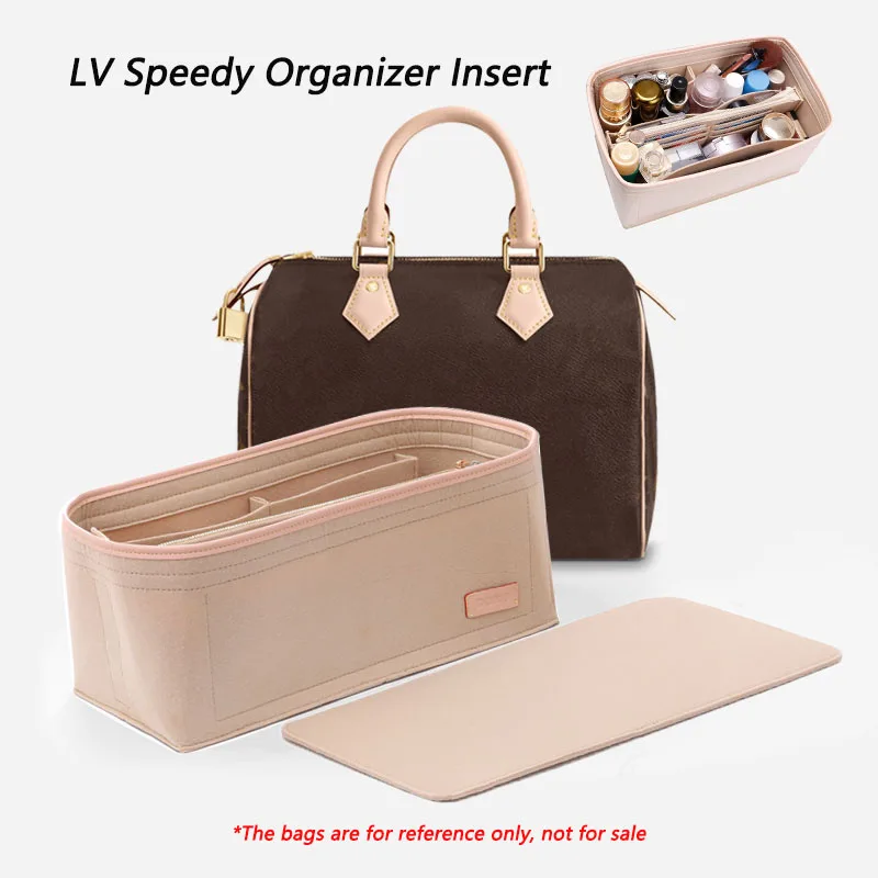 HAVREDELUXE Bag Organizer For Speedy 25 30 Felt Inner Bag Support Shape Easy Storage Handbag Insert Organizer with Pockets