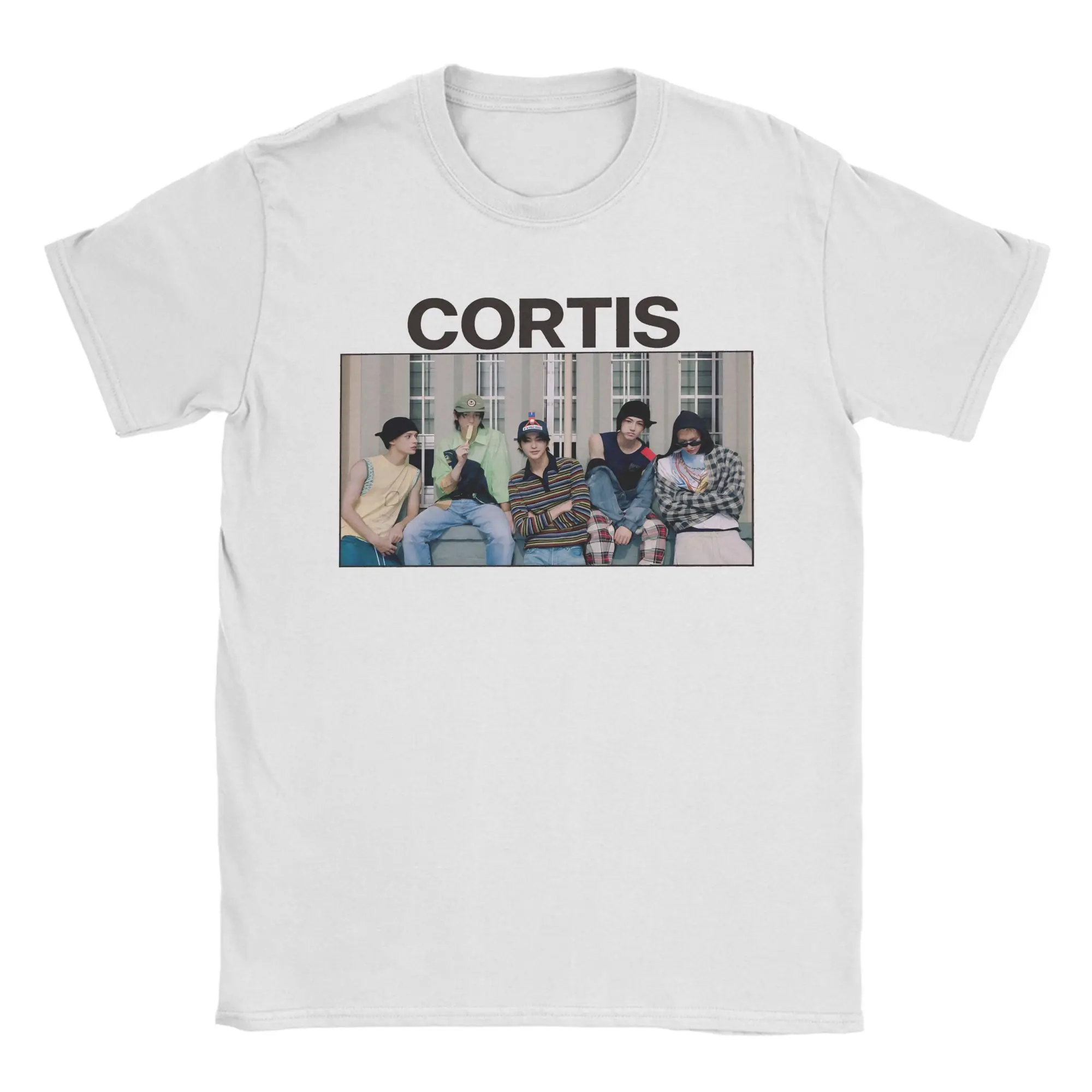 

Summer Cortis Anime Style Group Trending T-Shirts 100% Cotton Tshirt for Couple Y2K Retro Big Size Short Sleeve Tees