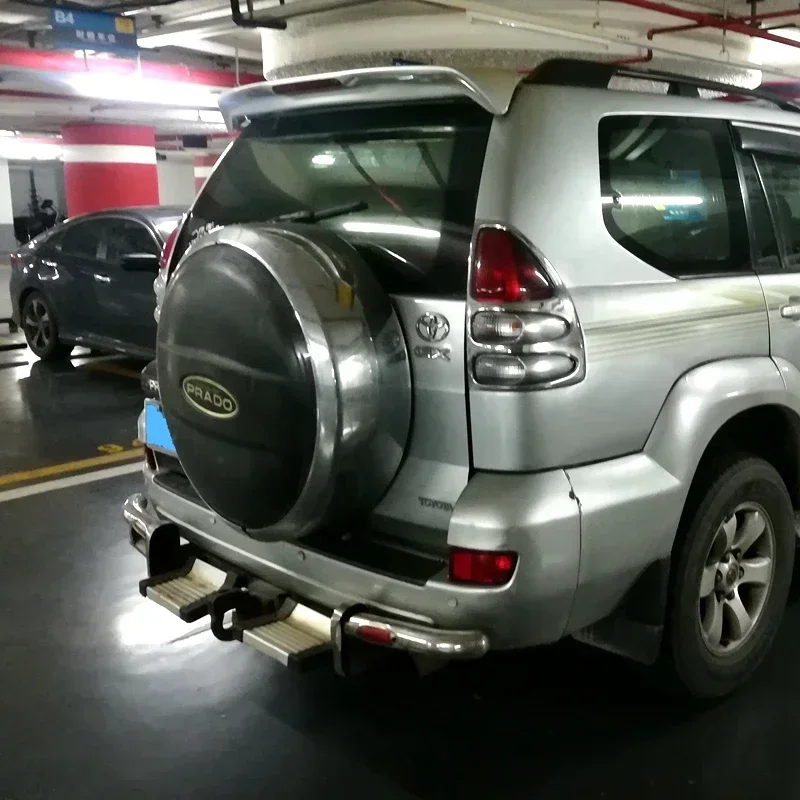 For Toyota Land Cruiser Prado FJ120 4000 2700 Spoiler with Led Light High Quality ABS 2003 2004 2005 2006 2007 2008 2009