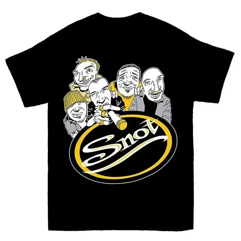 Vtg Snot Band Heavy Cotton Black Full Size T Shirt