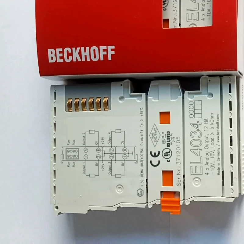 EtherCAT Terminals  EL4034  4-channel analog output terminal -10+10 V, 12 bit