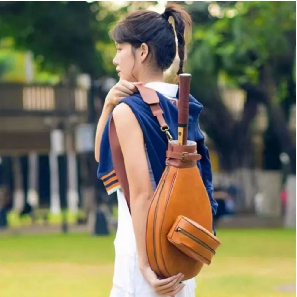 

PU Tennis Single Shoulder Bag Large-capacity Sports Racket Bag Can Accommodate 2 Rackets Crossbody Bags Training Rucksack