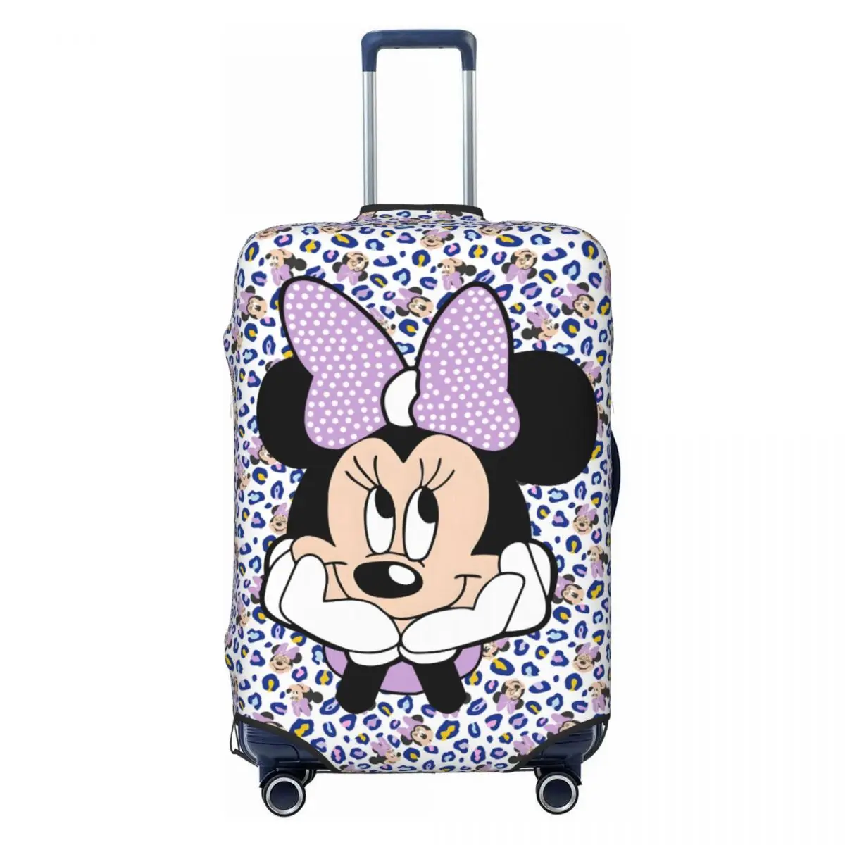 

Изготовленный на заказ дорожный чехол для багажа Minine Mouse, моющийся модный чехол для чемодана с мультяшным принтом в виде сердца, анимационный чехол, подходит для 18-32 дюймов