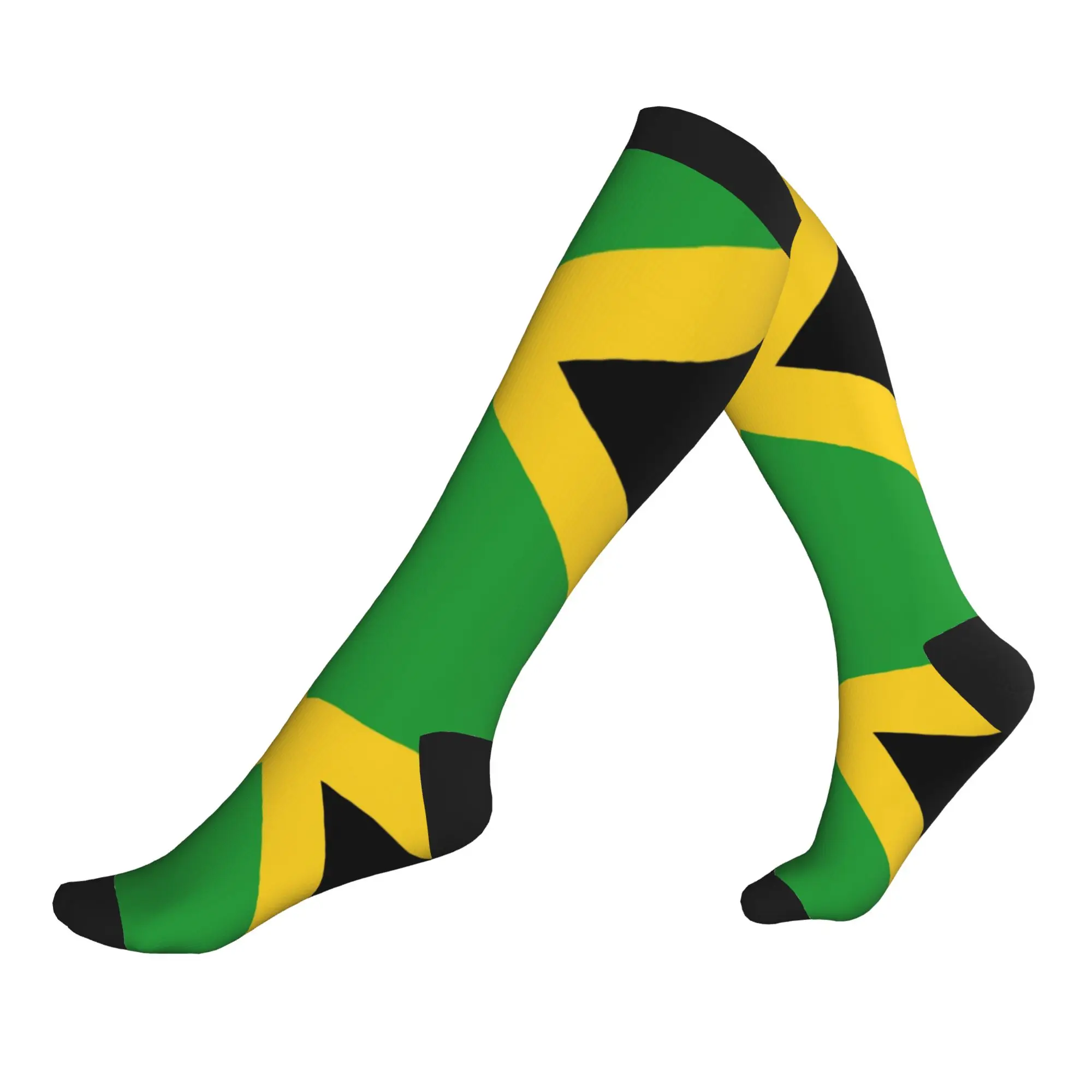 Flag of Jamaica Dress Socks for Men Women Warm Fashion  Sports Compression Socks