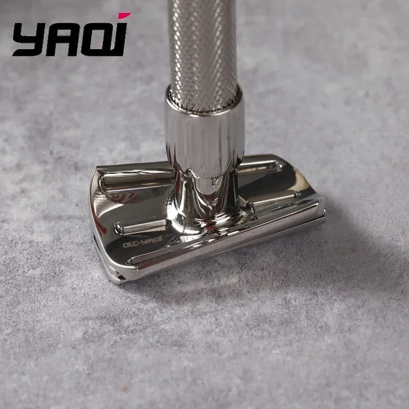 Yaqi Torqx Stainless Steel Slant Adjustable Safety Razor - Comfortable Grip Smooth Shaving Experience