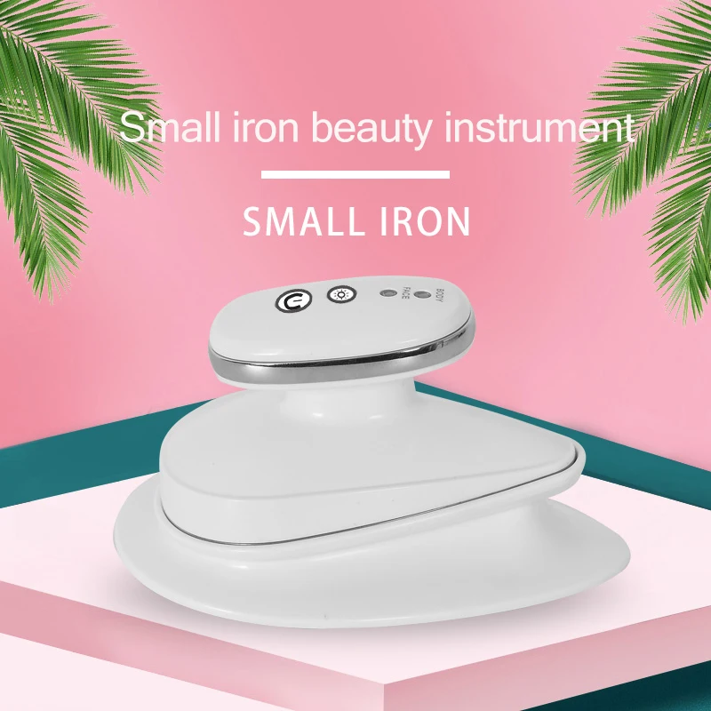 Beauty salon small iron beauty device RF heating vibration micro current facial induction device