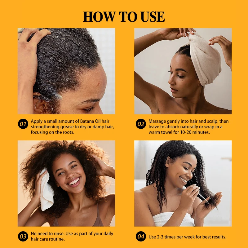 Pure Organic Batana Butter Hair Growth Batana Oil Natural Nourishing Reduce Hair Loss Anti-Breakage Strengthens Hair Conditioner view 5