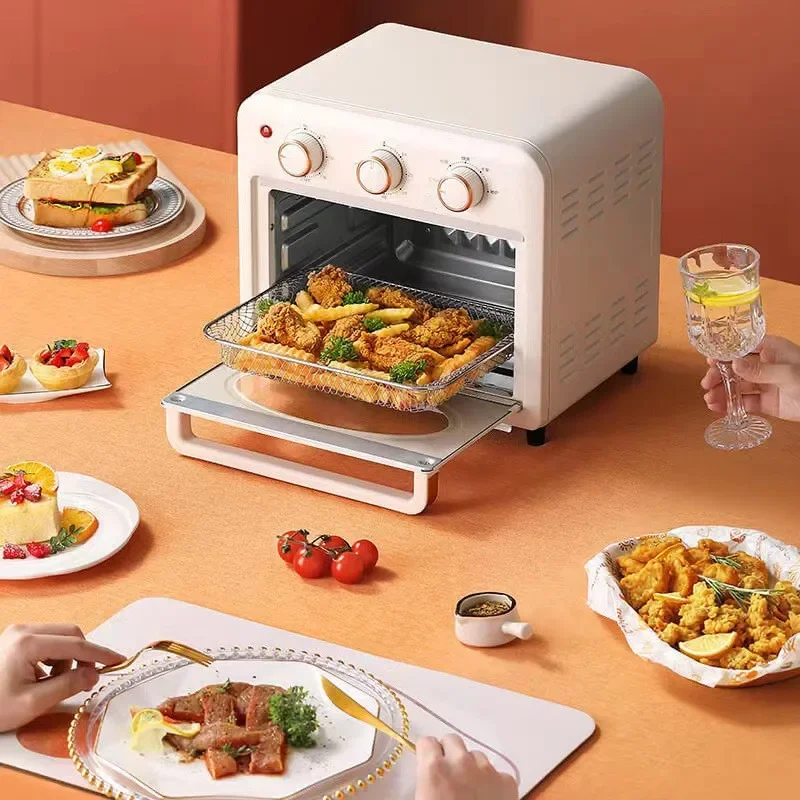 110V Multifunction Electric Oven Home 15L Air Fryer Oven 1350W French Fry Machine Pizza Oven