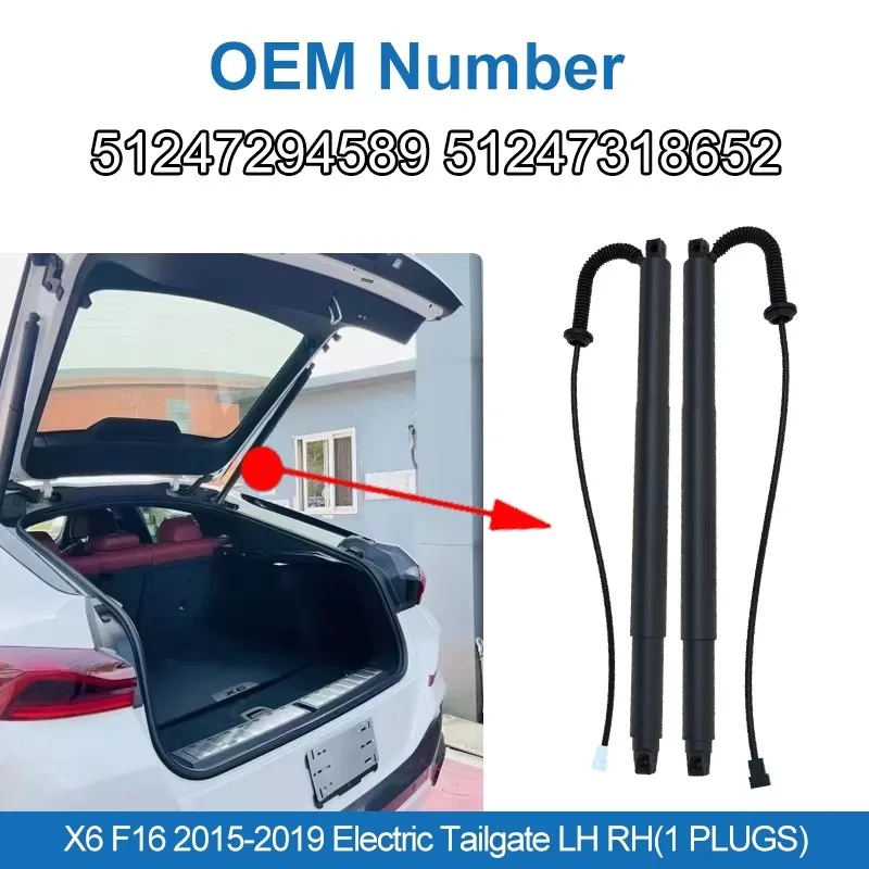 Automatic Lifting Electric Tailgate For BMW X6 F16 Power Tailgate Liftgate 2pcs 51247318651 51247318652 51247434043 51247434044