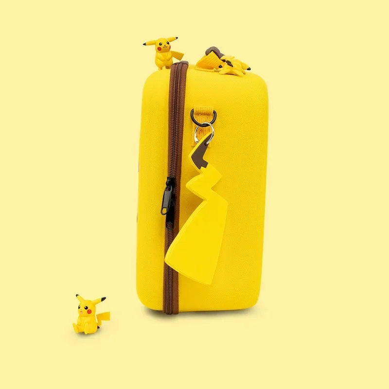 Pokemon Pikachu Tail Silicone Keychain Fashion Anime Backpack Shoulder Bag Messenger Bag Key Pendant Decoration Ornaments Gift