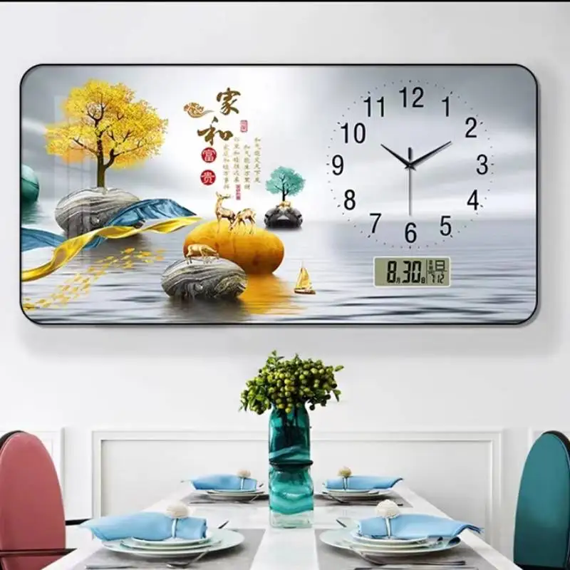 

Elegant Quality Wall Watch Clock Luxury Vertical Modern Large Wall Clock Decor Cute Horloge Murale Living Room Decoration