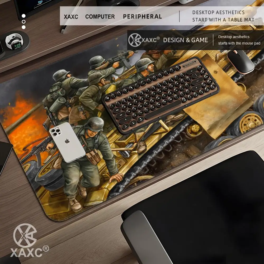 Tank XAXC Mouse Pad large keyboard mouse desk pad non-slip rubber gaming mouse pad laptop mouse carpet