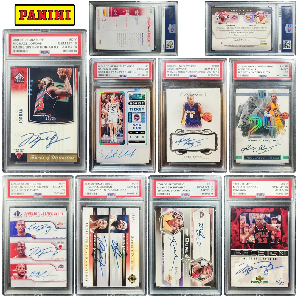 

PANINI DIY домашняя Коби Кайтлин Кларк Карри О'Нил Джордан Джеймс с автографом Коллекционная открытка Рождественский подарок на день рождения