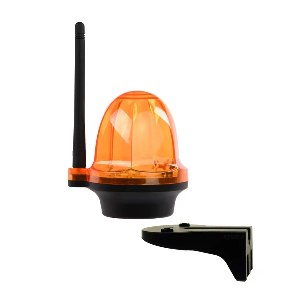 Universal RF Remote Control LED Warning Light System for Garage/Gate Openers | AC/DC 12-220V Wide Voltage | IP54 Waterproof