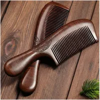 Wooden Comb Natural Handmade Comb, Fine Tooth Sandalwood Comb for Wavy Hair,Thick Hair, Thin Hair, Straight Hair, No Static