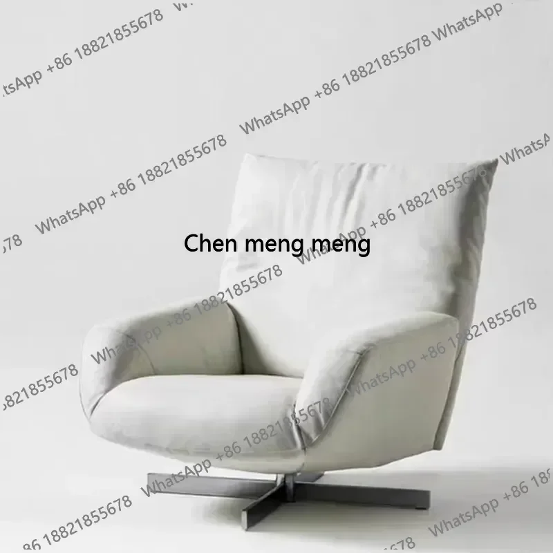 Silla Giratoria para Juegos, Silla Ergonómica Simple y Moderna con Respaldo, Marrón, Impermeable, Sillones para Sala de Estar, Muebles para Sala de Estar