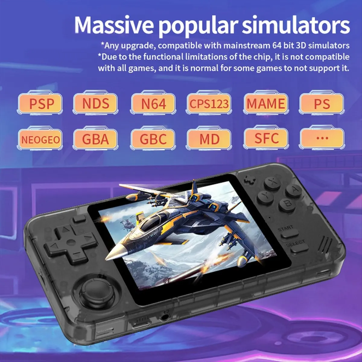 ■★New Arrival Fashion  RGB10X Handheld Game Console 64GB 3.5 Inch IPS Screen Open Source for Simulator Video Game Console A