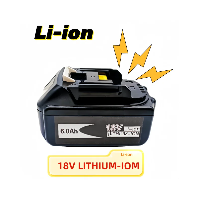 

18V 6.0Ah Battery Rechargeable Power Tools Battery 18V with LED Li-ion Replacement LXT Replacement Power Tool Battery