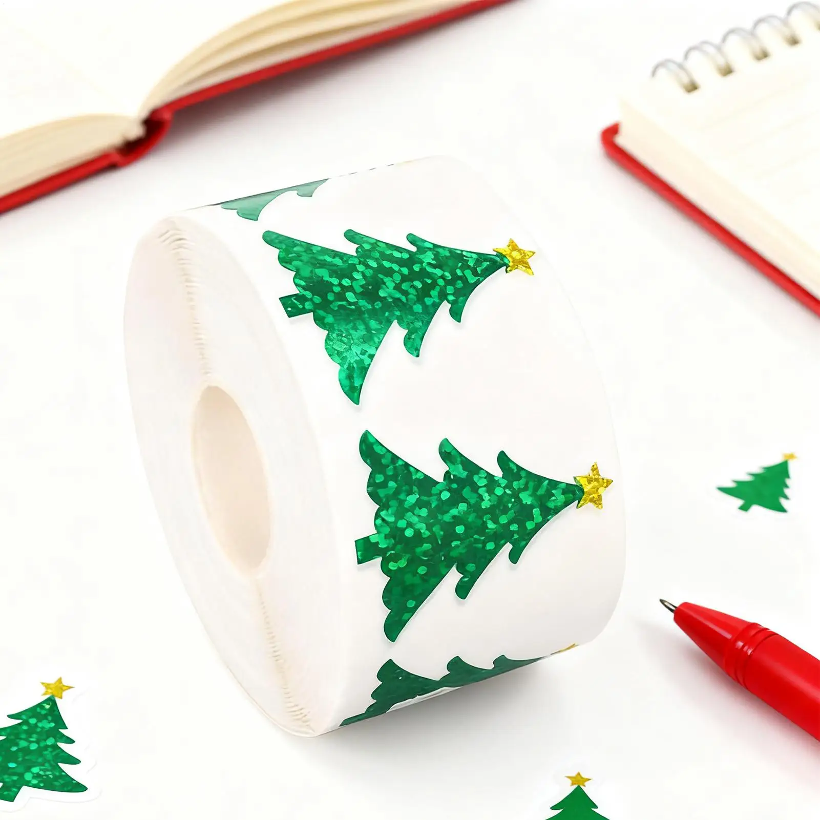 ملصقات عيد الميلاد 500 قطعة من ملصقات العطلات ذاتية اللصق لعيد الميلاد ملصقات ذاتية اللصق للزينة اليدوية #1