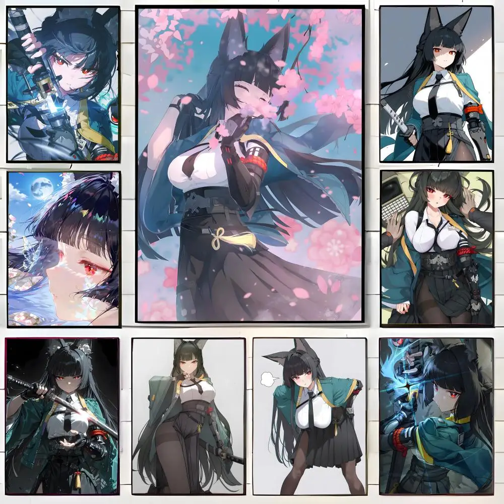 Game Zenless Zone Zero M-Miyabi Hoshimi Poster, Wandkunstdruck, Poster, dekoratives Wandbild, Heimdekoration, Geschenk, ungerahmt