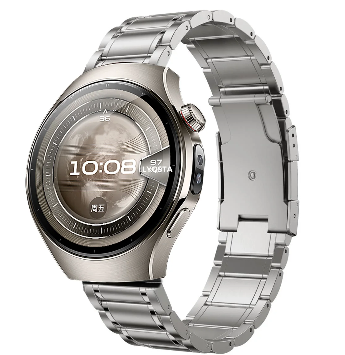 22mm Titanium Alloy+Stainless Steel Bracelet Band For Huawei Watch GT 6 Pro 46mm/GT4 GT 5 46mm Watchband For Huawei Watch 5 46mm