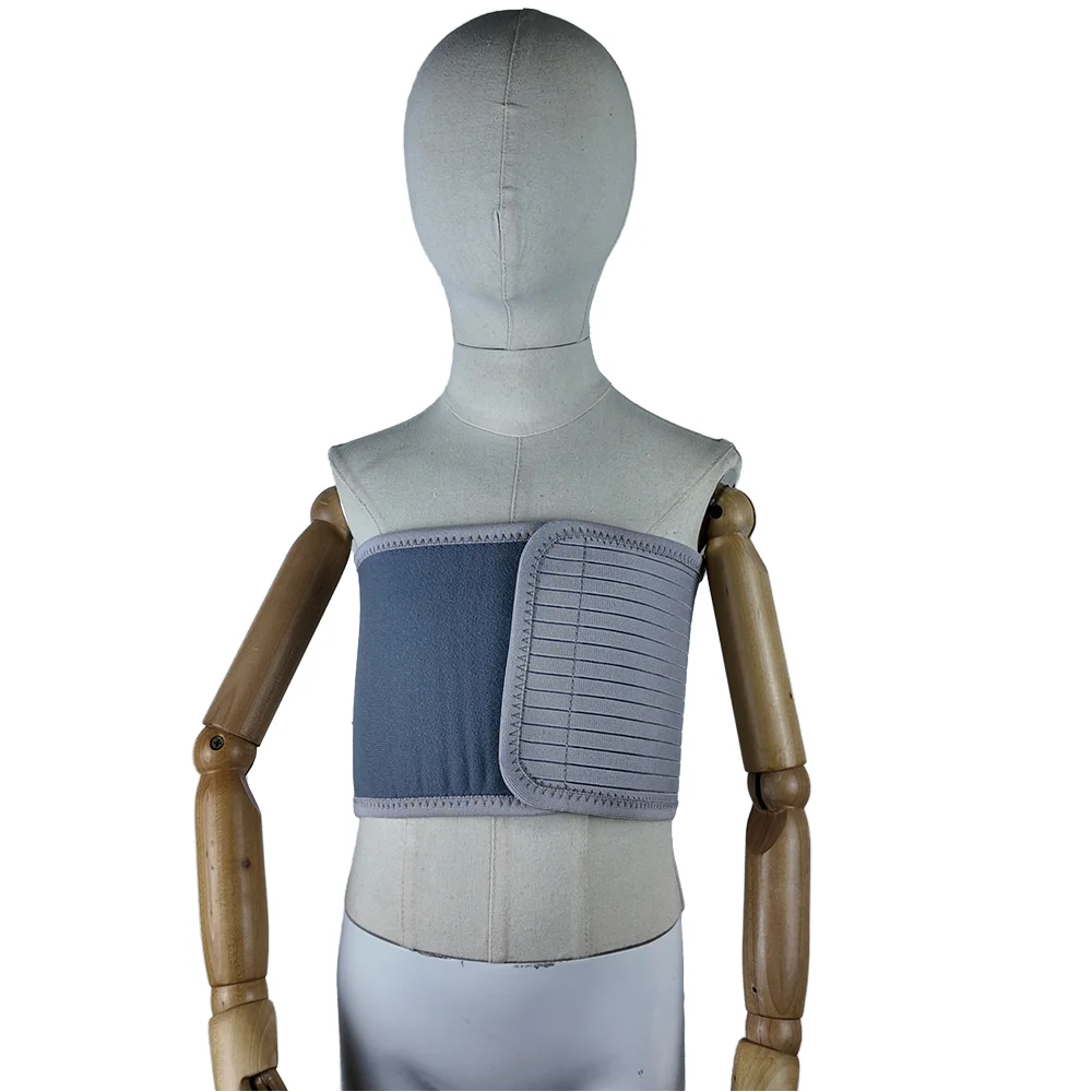 

Детский регулируемый бандаж в рубчик, нагрудный бандаж, дышащий поддерживающий бандаж для защиты фиксации перелома в рубчик